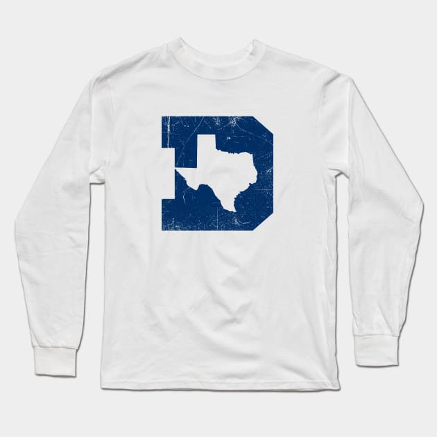 Dallas Texas D - White Long Sleeve T-Shirt by KFig21